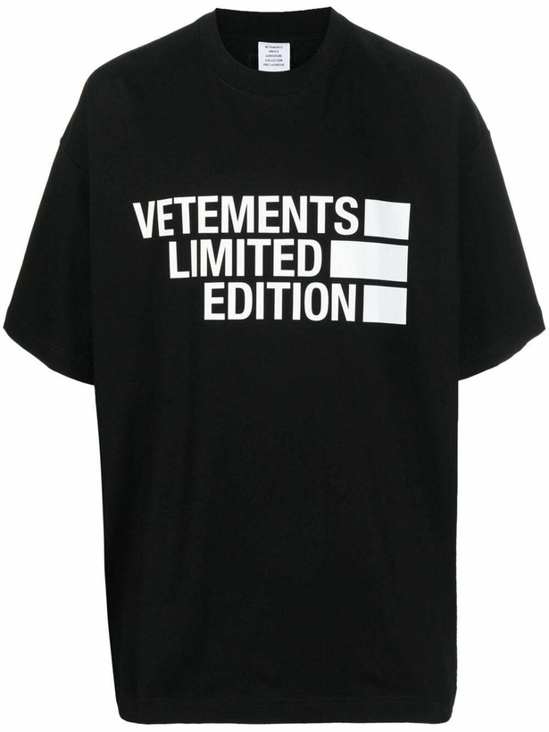 Photo: VETEMENTS - Cotton T-shirt