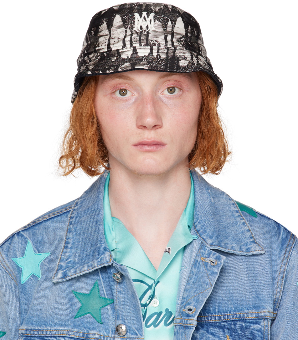 Amiri Unisex's Crystal-embellished Bouclé Bucket Hat main image 1