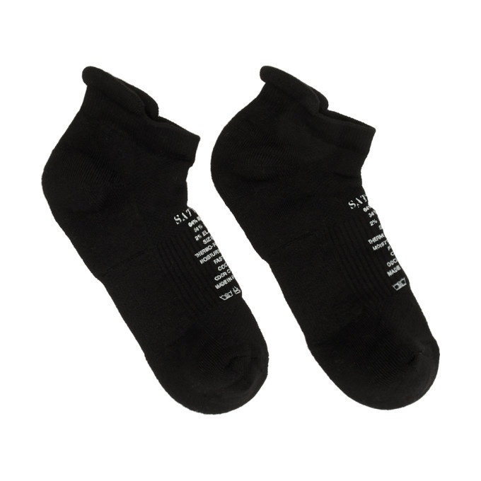 Photo: Satisfy Black Merino Low Socks