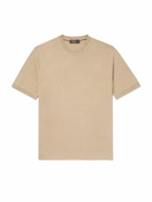 Loro Piana - Silk and Linen-Blend T-Shirt - Neutrals