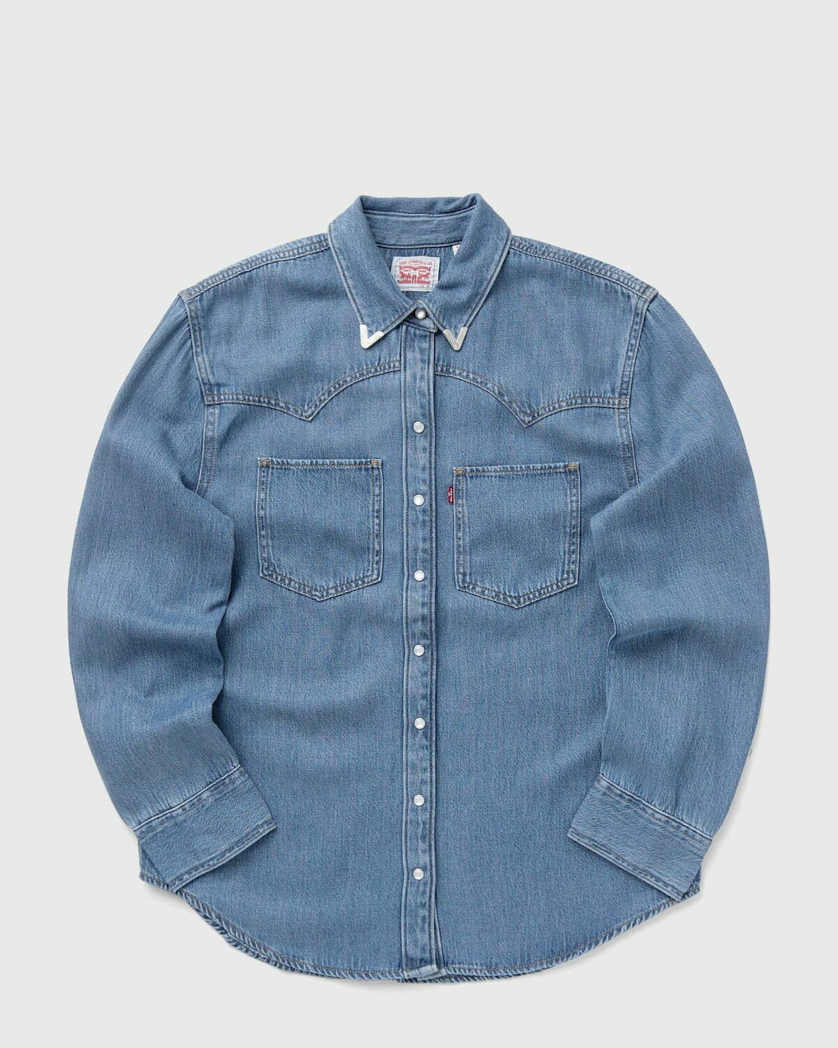 Levis TEODORA WESTERN SHIRT Blue Womens Shirts & Blouse