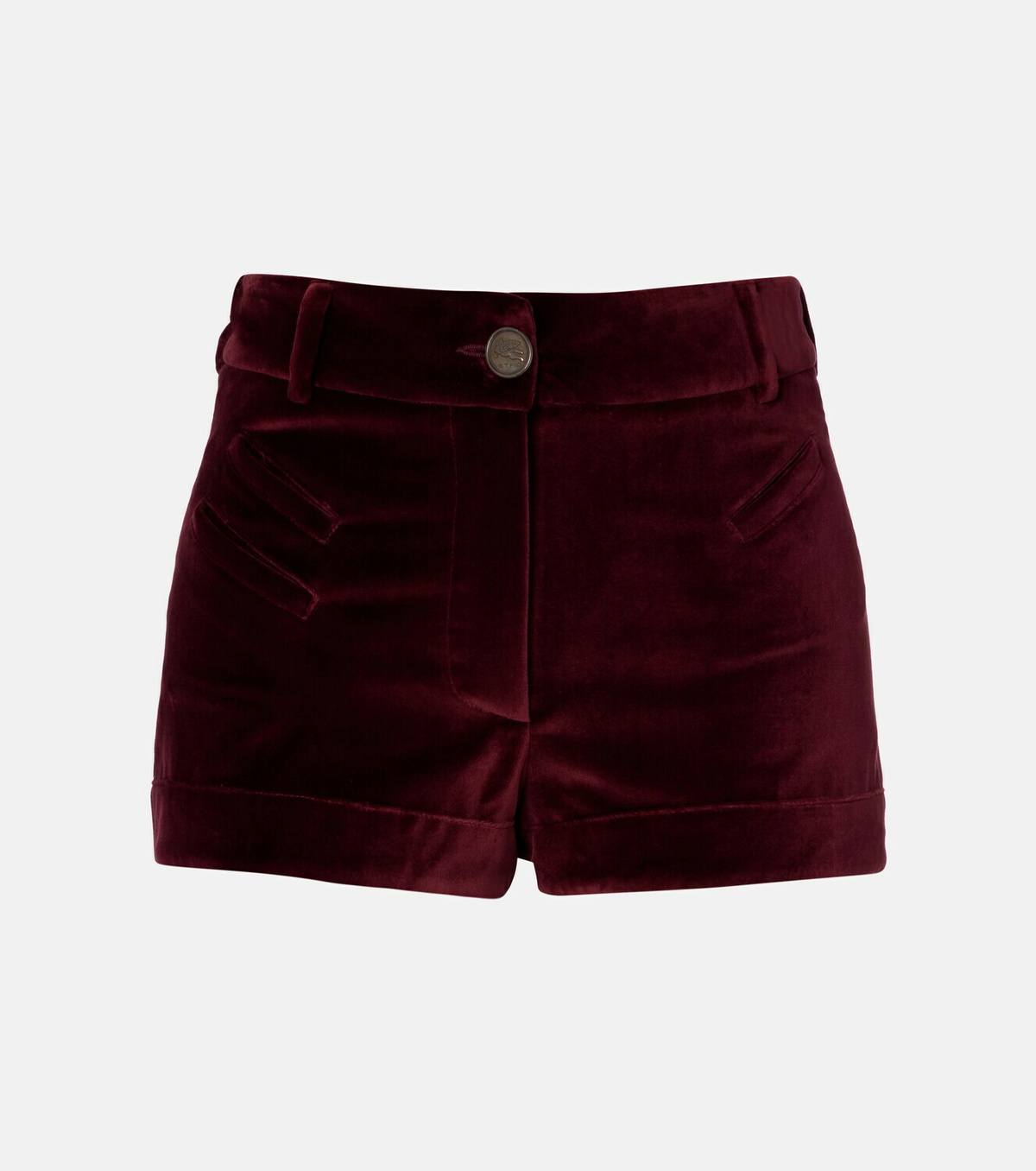 Etro Cotton velvet shorts