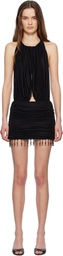 Mirror Palais Black 'La Piscine' Minidress
