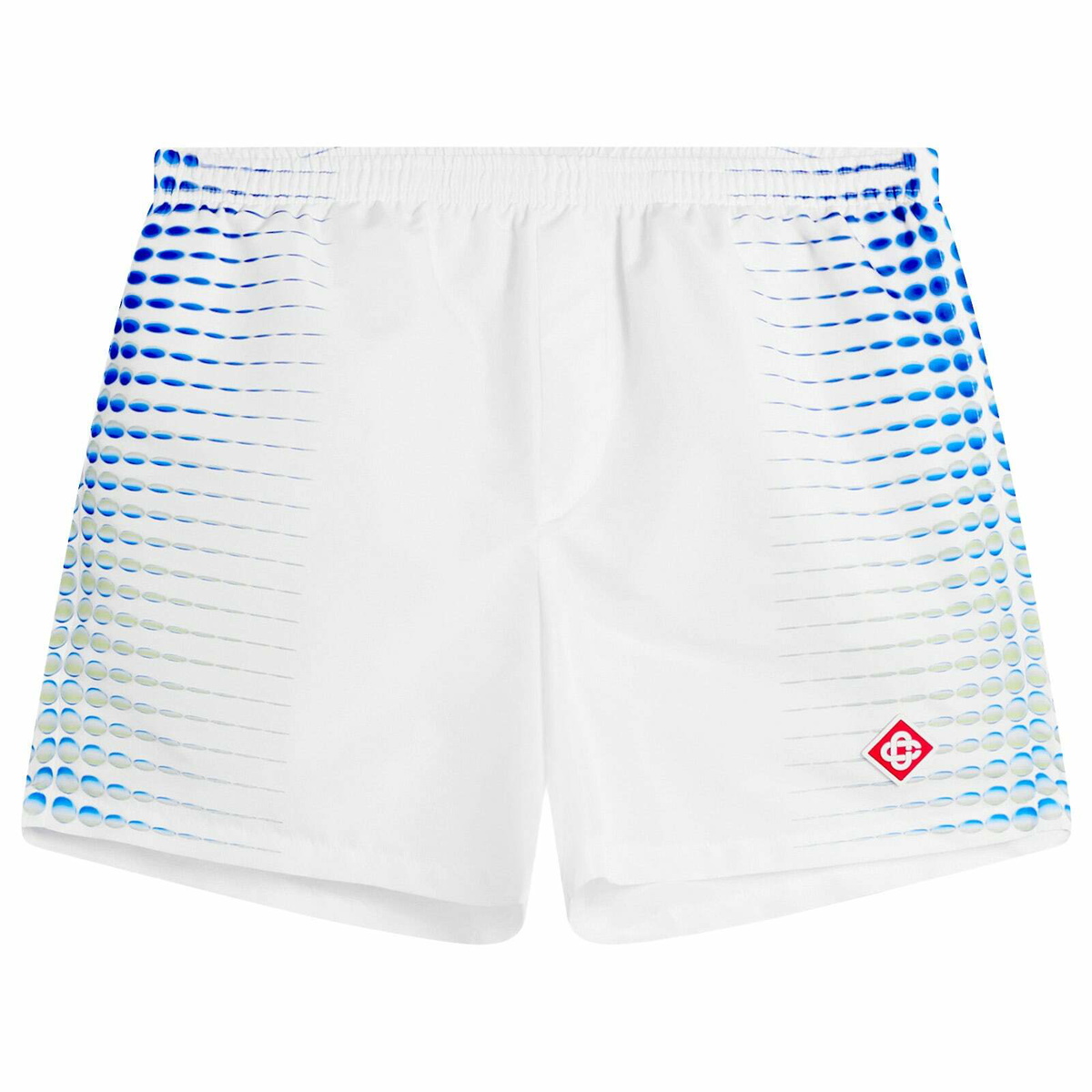 Casablanca Men's Printed Swim Shorts in White Casablanca