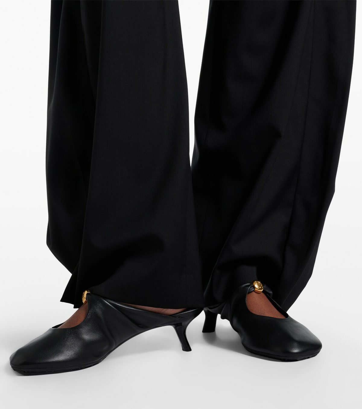 Loewe Pebble Soft leather mules
