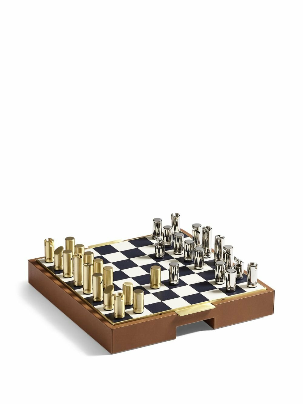 Ralph Lauren Home Brown Fowler Chess And Checkers Game Set