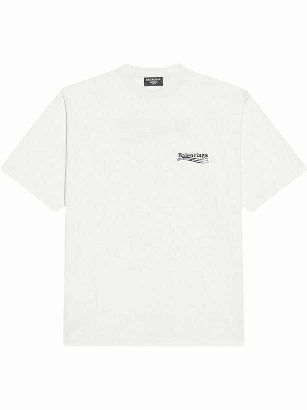 Photo: BALENCIAGA - Political Campaign Cotton T-shirt