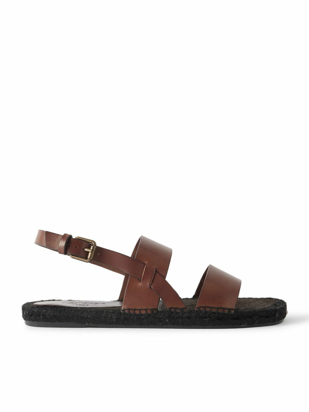Photo: Castañer - Ken Leather Sandals - Brown