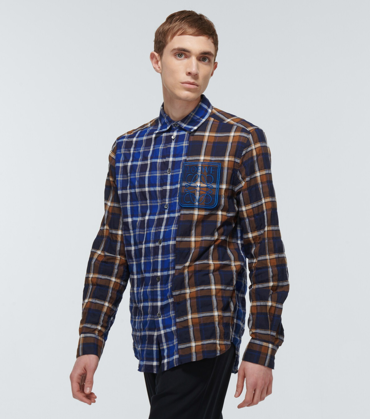 Loewe Patchwork checked shirt