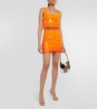 Staud Sequined crop top