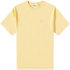 Butter Goods Men's Heavyweight Pigment Dyed T-Shirt in Custard