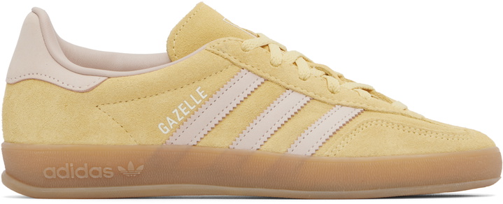 Photo: adidas Originals Yellow Gazelle Indoor Sneakers