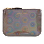 Comme des Garcons Wallets Silver Small Rainbow Pouch