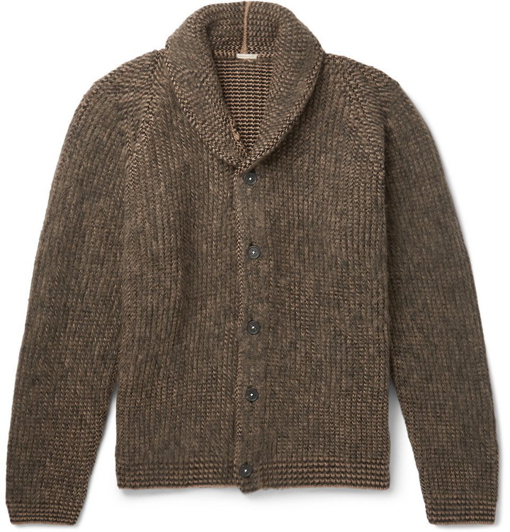 Photo: Massimo Alba - Brushed Camel Hair Cardigan - Camel