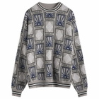 RASSVET Men's Pattern Logo Jacquard Knit in Grey