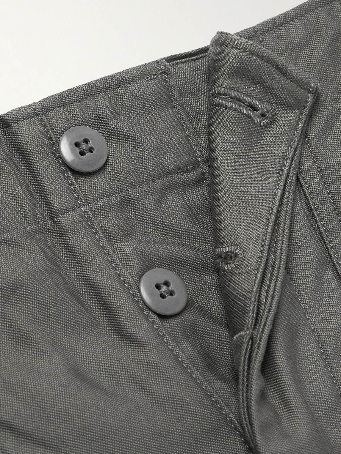 Kaptain Sunshine - Baker Straight-Leg Cotton Trousers - Gray