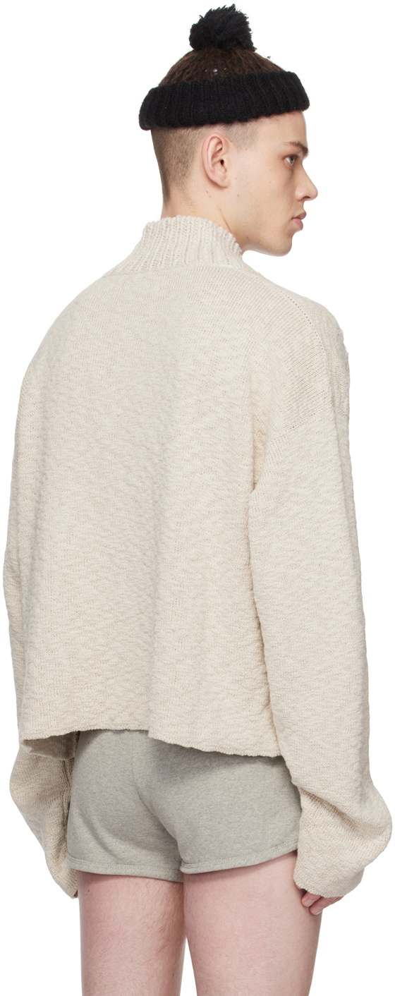 Magliano Beige Shawl Sweater