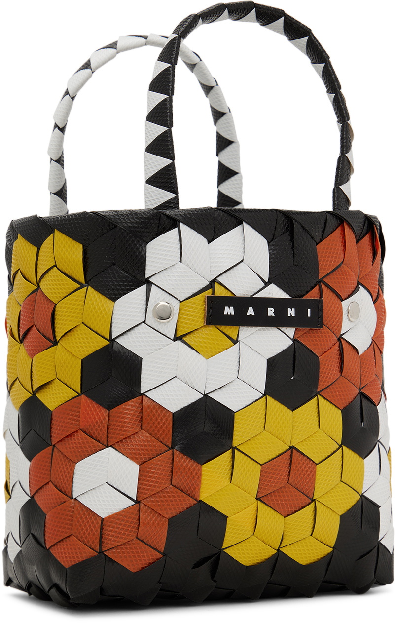 ★MARNI★ Logo Tag Check Tote Bag Yellow Multicolor SHMQ0046 Marni X Carhartt Wip Tote Bag in Yellow for Men | Lyst