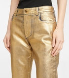 Tom Ford Metallic mid-rise slim jeans