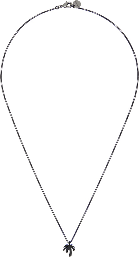Photo: Palm Angels Black Palm Charm Necklace