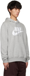 Nike Gray Printed Hoodie
