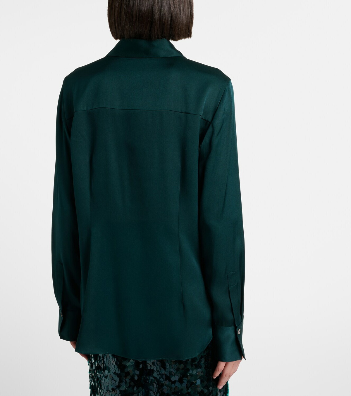 Vince Silk-blend satin shirt