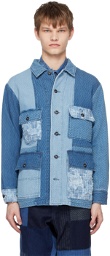 FDMTL Blue Patchwork Jacket