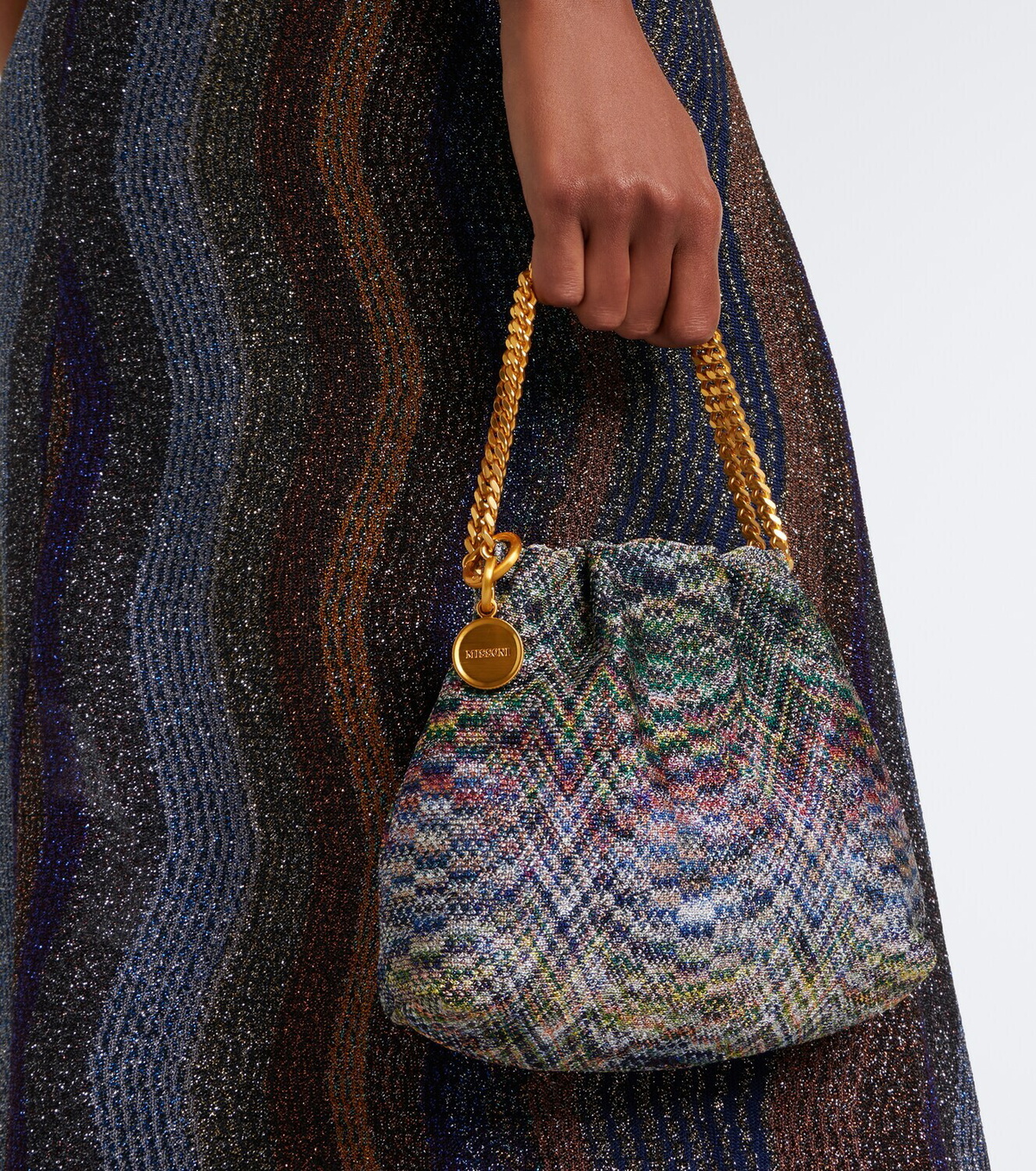 Missoni Mini knitted top-handle bag