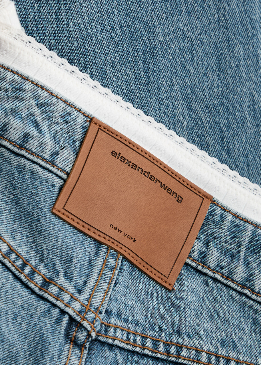 Alexanderwang.t Underwear-effect Straight-leg Jeans Blue