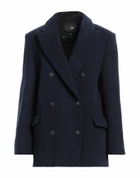 Maje Womens Coat Midnight in Blue