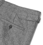 Kingsman - Grey Slim-Fit Herringbone Wool and Cashmere Suit Trousers - Gray