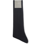 TOM FORD - Ribbed Cotton Socks - Blue