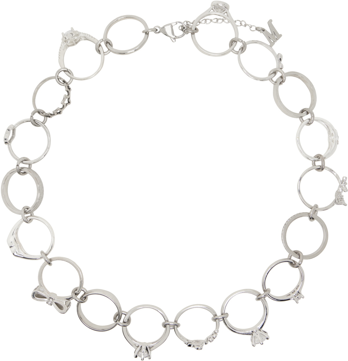 Marland Backus Silver Ring Necklace
