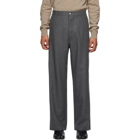 Maison Margiela Grey Wool Flannel Trousers