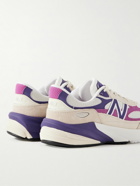 New Balance - 990v6 Suede-Trimmed Mesh Sneakers - White