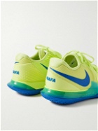 Nike Tennis - NikeCourt Zoom Vapor Cage 4 Rafa Rubber-Trimmed Mesh Sneakers - Yellow