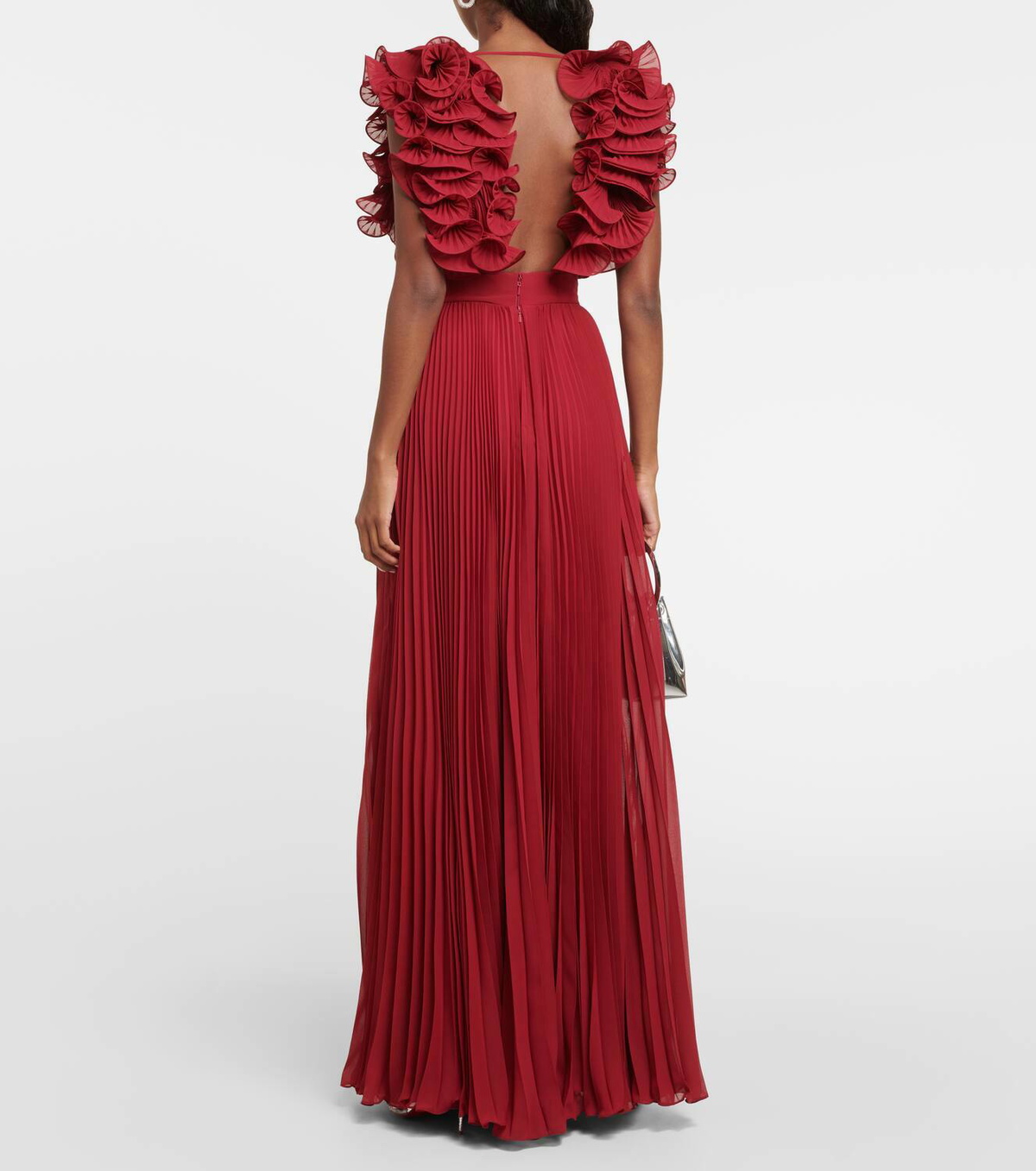 Elie Saab Ruffled chiffon gown Elie Saab