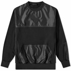 Undercover Men's Nylon Pocket Crew Sweat in Black