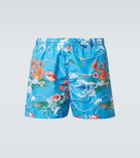 Gucci Floral swim trunks