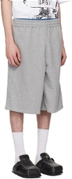 Y/Project Gray Layered Shorts