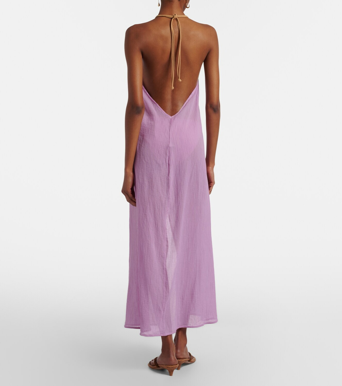 ViX Paula Hermanny Cloe beaded cotton beach cover-up