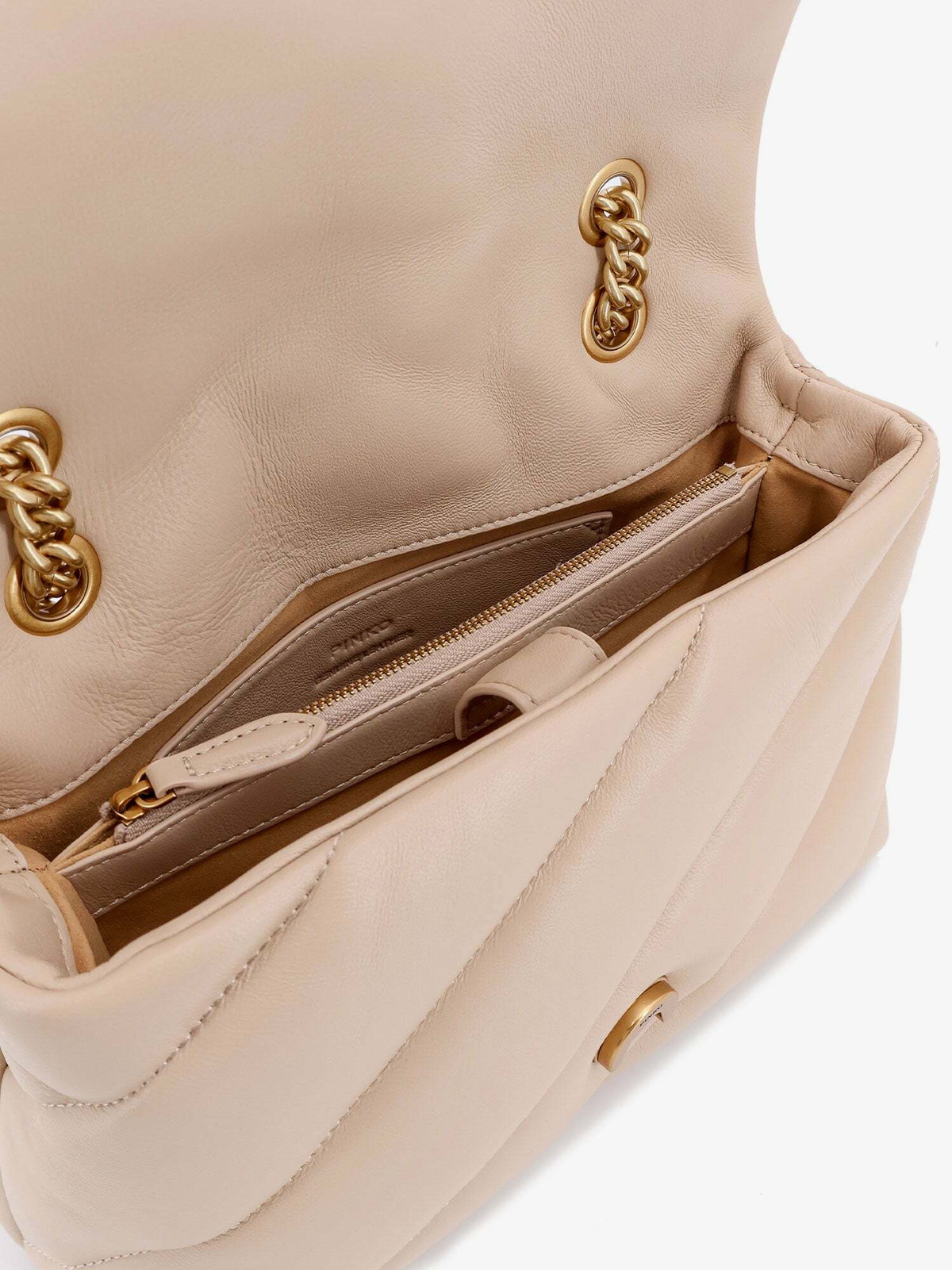 Pinko Beige Shoulder Bag Womens Pinko