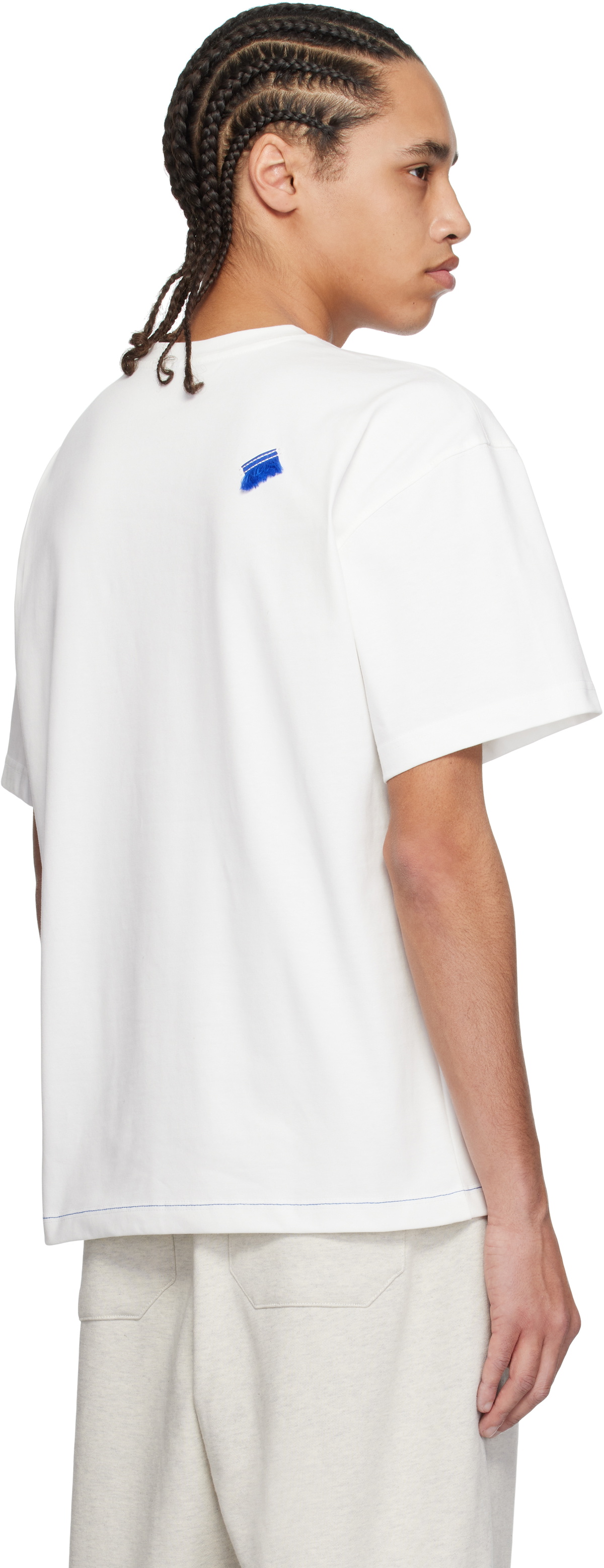 ADER error White Blue Net Product. 49 T-shirt ADER error