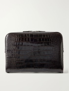 TOM FORD - Croc-Effect Leather Pouch
