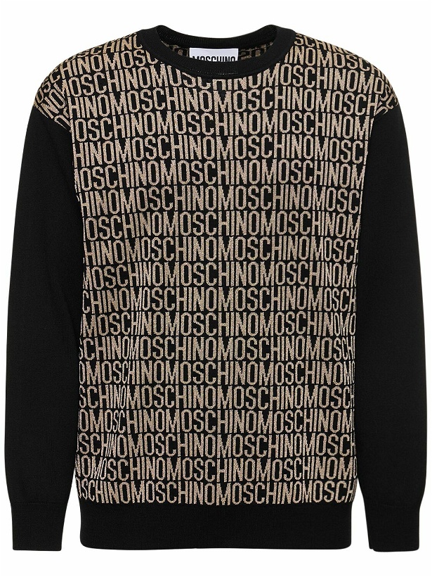 Photo: MOSCHINO - Moschino Logo Wool Knit Sweater