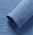 Hartford - Loopback Cotton-Jersey Sweatshirt - Blue