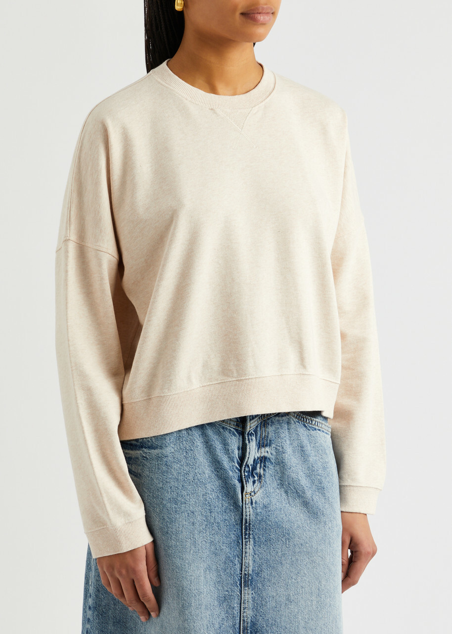 Ymc Almost Grown Cotton Sweatshirt Ecru