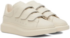 Alexander McQueen White Oversized Triple Strap Sneakers