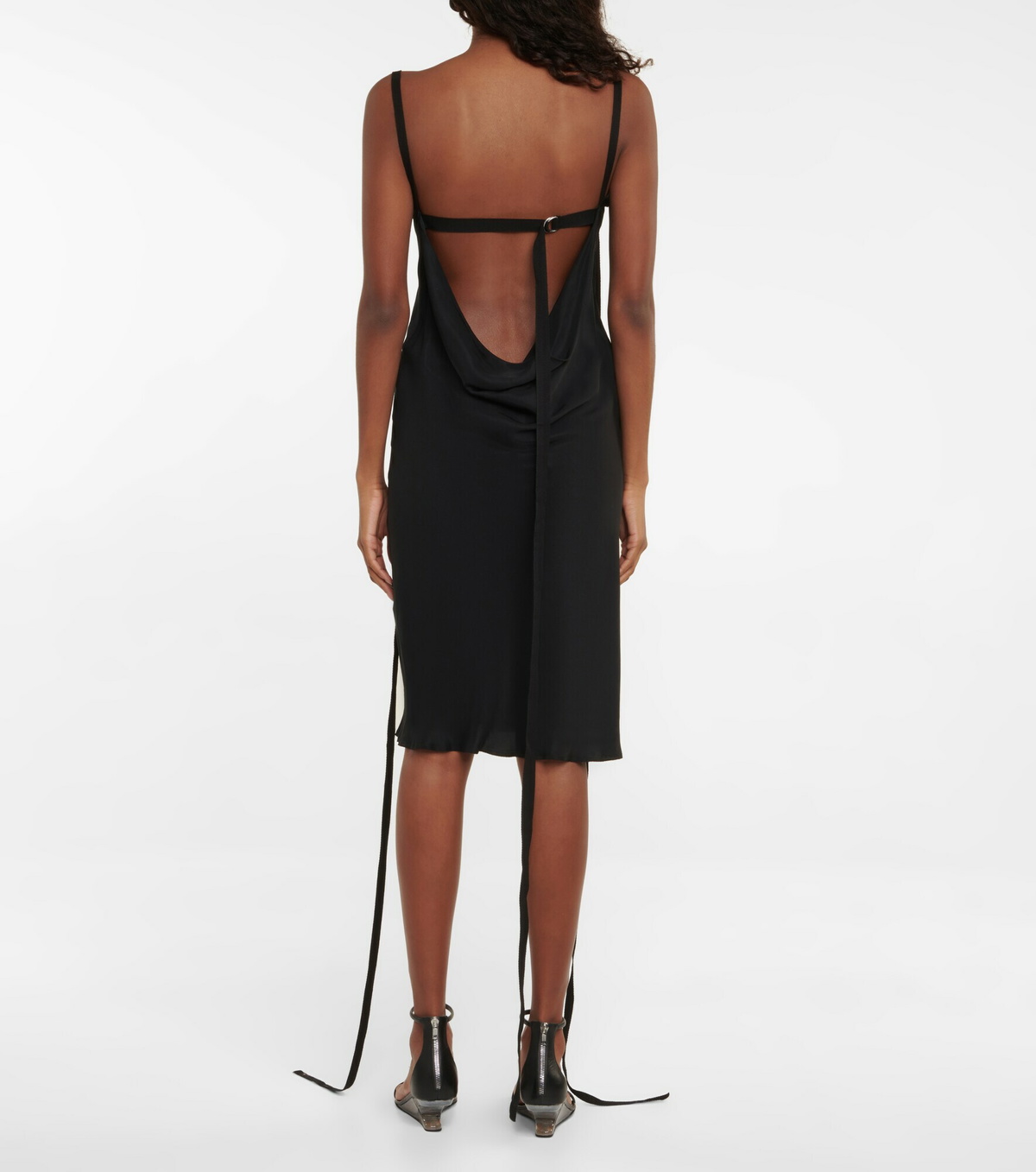 ANN DEMEULEMEESTER silk bias gown