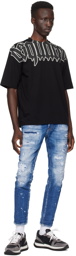 Dsquared2 Indigo Mended Skater Jeans